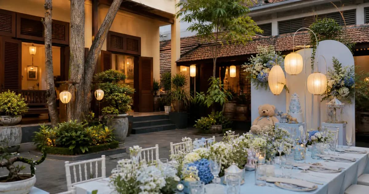 Địa điểm tổ chức tiệc thôi nôi, sinh nhật ở Hà Nội được nhiều gia đình chọn