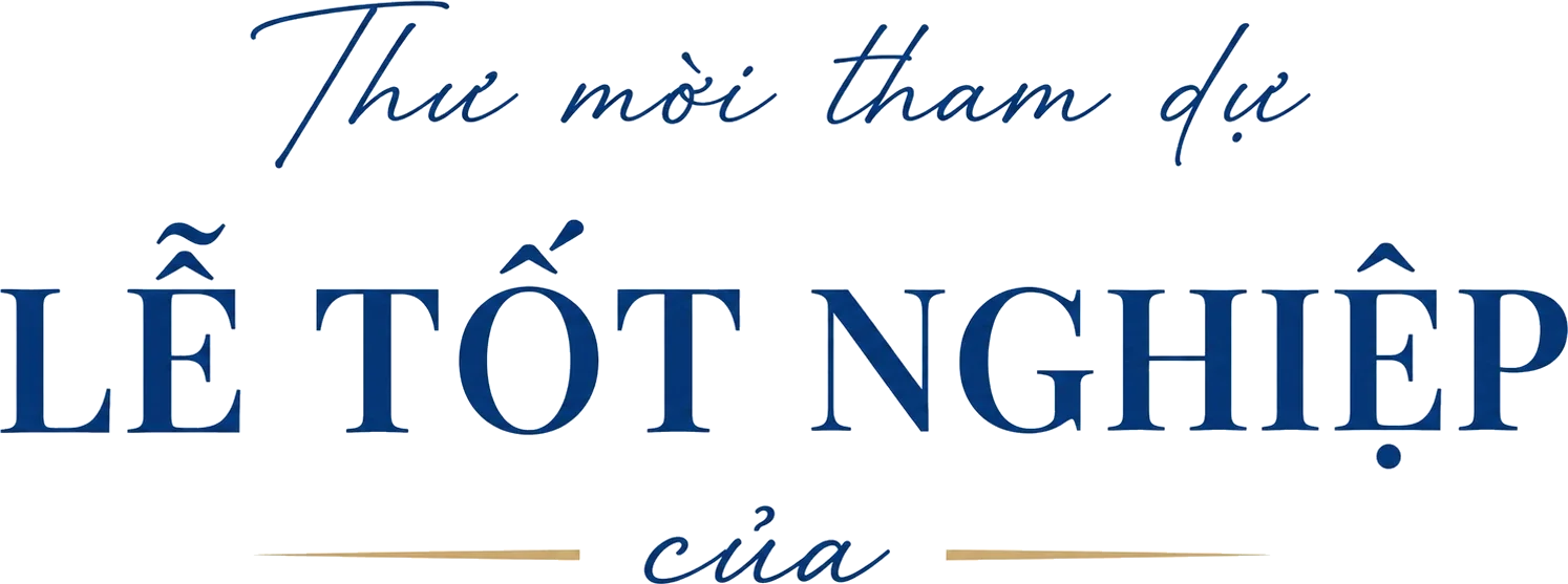 Thư mời tham dự lễ tốt nghiệp của